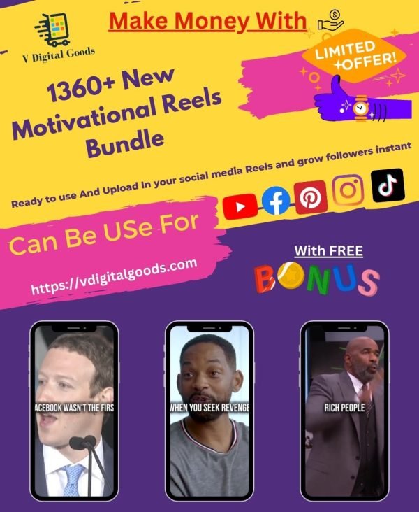 1350 + New Viral Motivational Reels + With Free Bonuses​